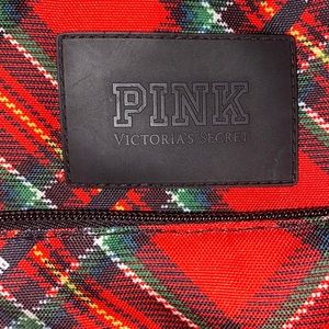 Pink Victoria Secret Plaid Book bag
